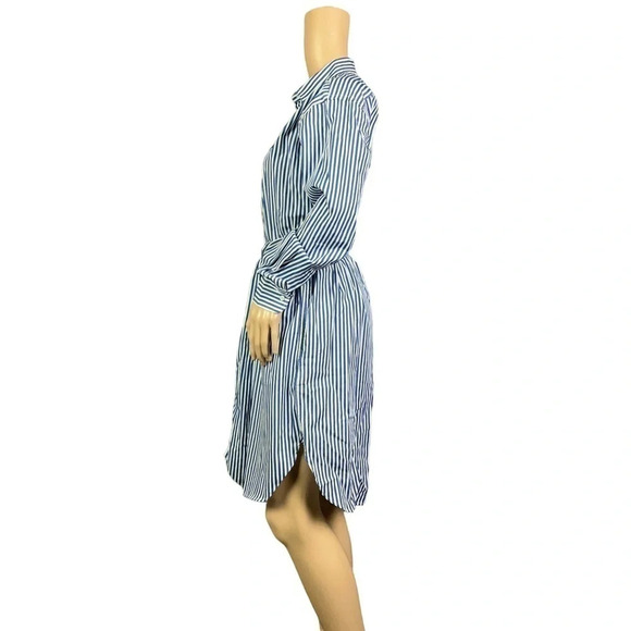 NWT Polo Ralph Lauren Womens Striped Patchwork Button Down Shirt Dress Sz 4 - Picture 5 of 13